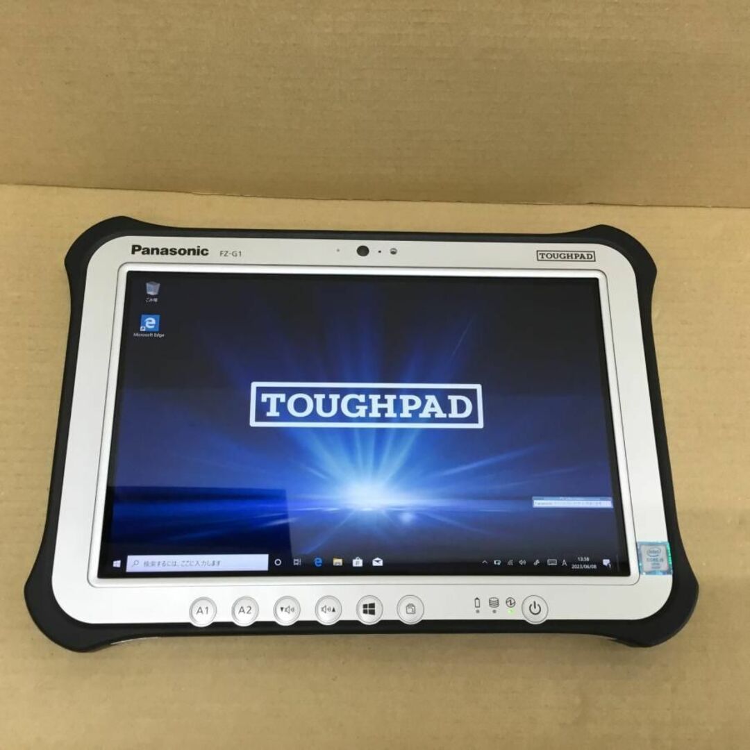 メーカーPANASONIC タブレット FZ-G1R3000VJ TOUGHPAD CI5(6300U)-2.4GHZ 4GB 128GB 10.1インチ WIN10P WLAN BLUETOOTH カメラ