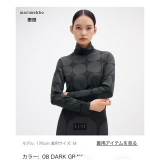 ユニクロ(UNIQLO)の新品　ユニクロ　マリメッコ　ヒートテックタートルネックT　Mサイズ(アンダーシャツ/防寒インナー)