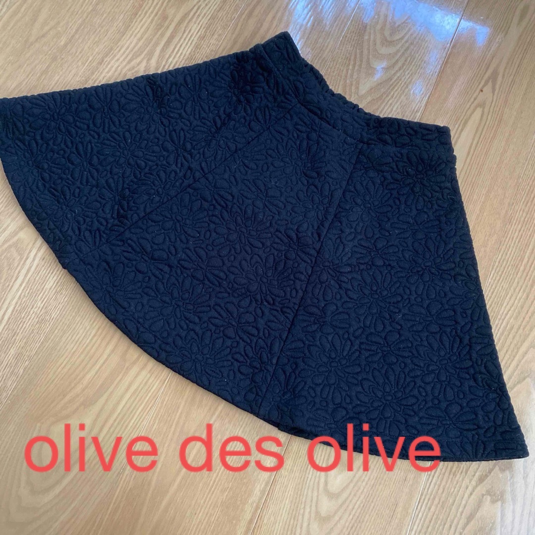 OLIVEdesOLIVE(オリーブデオリーブ)のお花フレアスカート レディースのスカート(ミニスカート)の商品写真