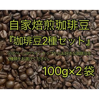 【自家焙煎珈琲豆】100g×お好きな2種セット(コーヒー)