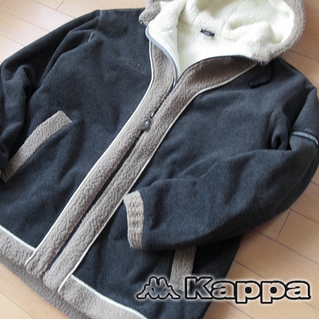 Kappa(カッパ)の美品 L カッパ kappa ボアジャケット/コート グレー メンズのジャケット/アウター(その他)の商品写真