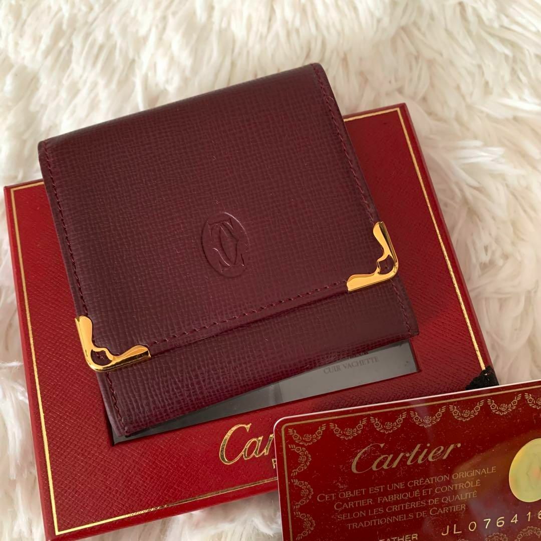 ✨未使用展示品・箱付き✨　Cartier コインケース　小銭入れ　マストライン