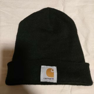 カーハート(carhartt)の【明日出品終了】Carhartt ニット帽 カーハート 黒【断捨離】(ニット帽/ビーニー)