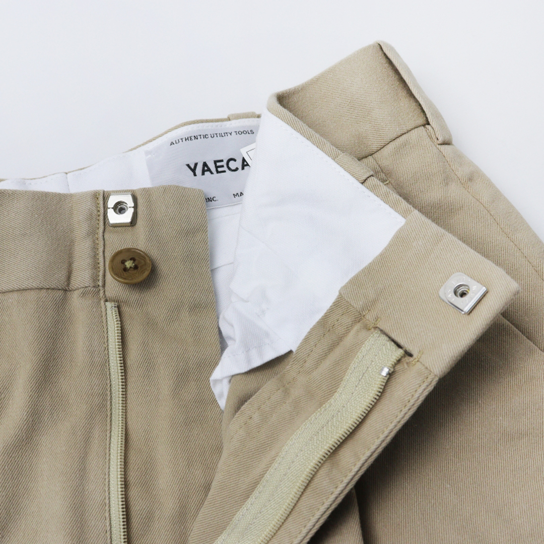 YAECA(ヤエカ)のヤエカ YAECA 62652 CHINO CLOTH PANTS CREASED SLIM チノクロスパンツ クリースドスリム 28/ベージュ ボトムス 【240001385405】 レディースのパンツ(チノパン)の商品写真