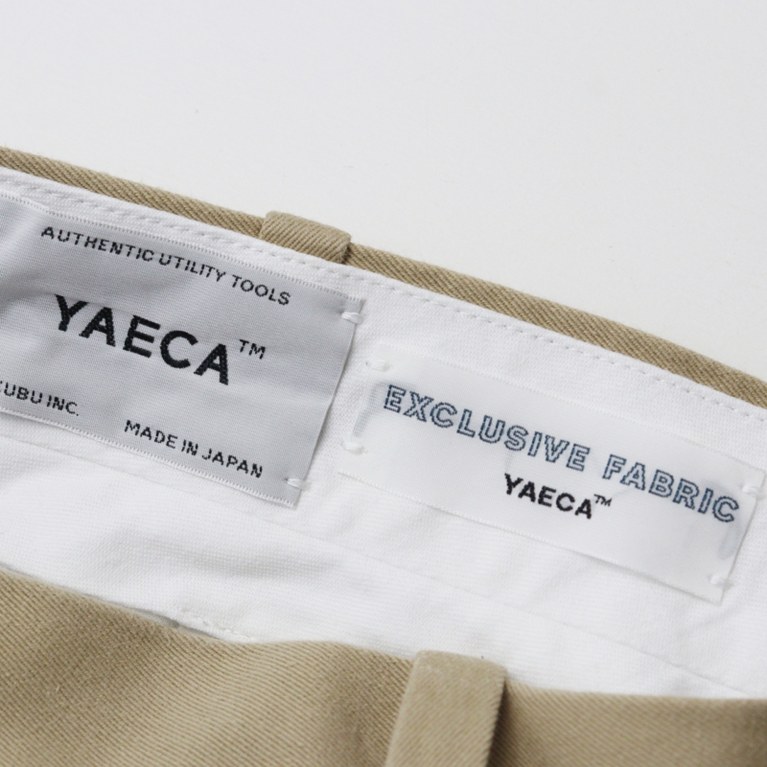 YAECA(ヤエカ)のヤエカ YAECA 62652 CHINO CLOTH PANTS CREASED SLIM チノクロスパンツ クリースドスリム 28/ベージュ ボトムス 【240001385405】 レディースのパンツ(チノパン)の商品写真