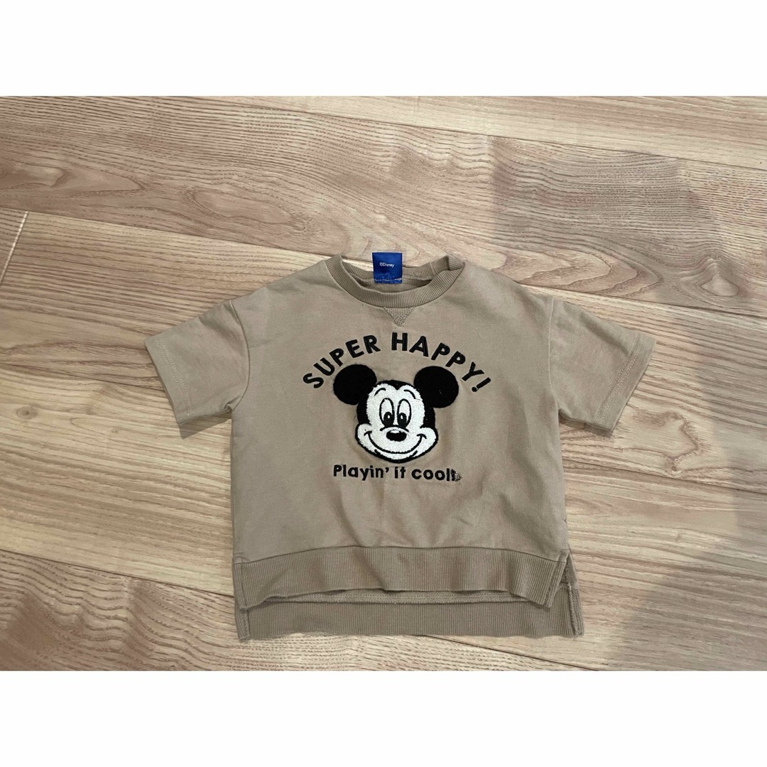 Disney(ディズニー)のミッキー　半袖Tシャツ90 キッズ/ベビー/マタニティのキッズ服女の子用(90cm~)(Tシャツ/カットソー)の商品写真