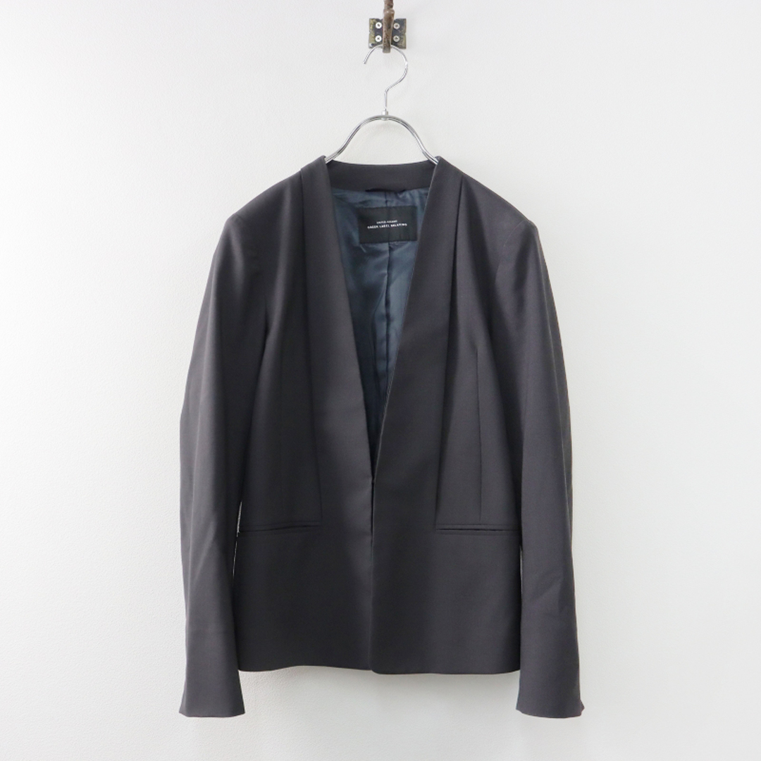 UNITED ARROWS(ユナイテッドアローズ)のユナイテッドアローズ グリーンレーベルリラクシング green label relaxing ノーラペル ジャケット 36/チャコールグレー 【2400013693417】 レディースのジャケット/アウター(その他)の商品写真