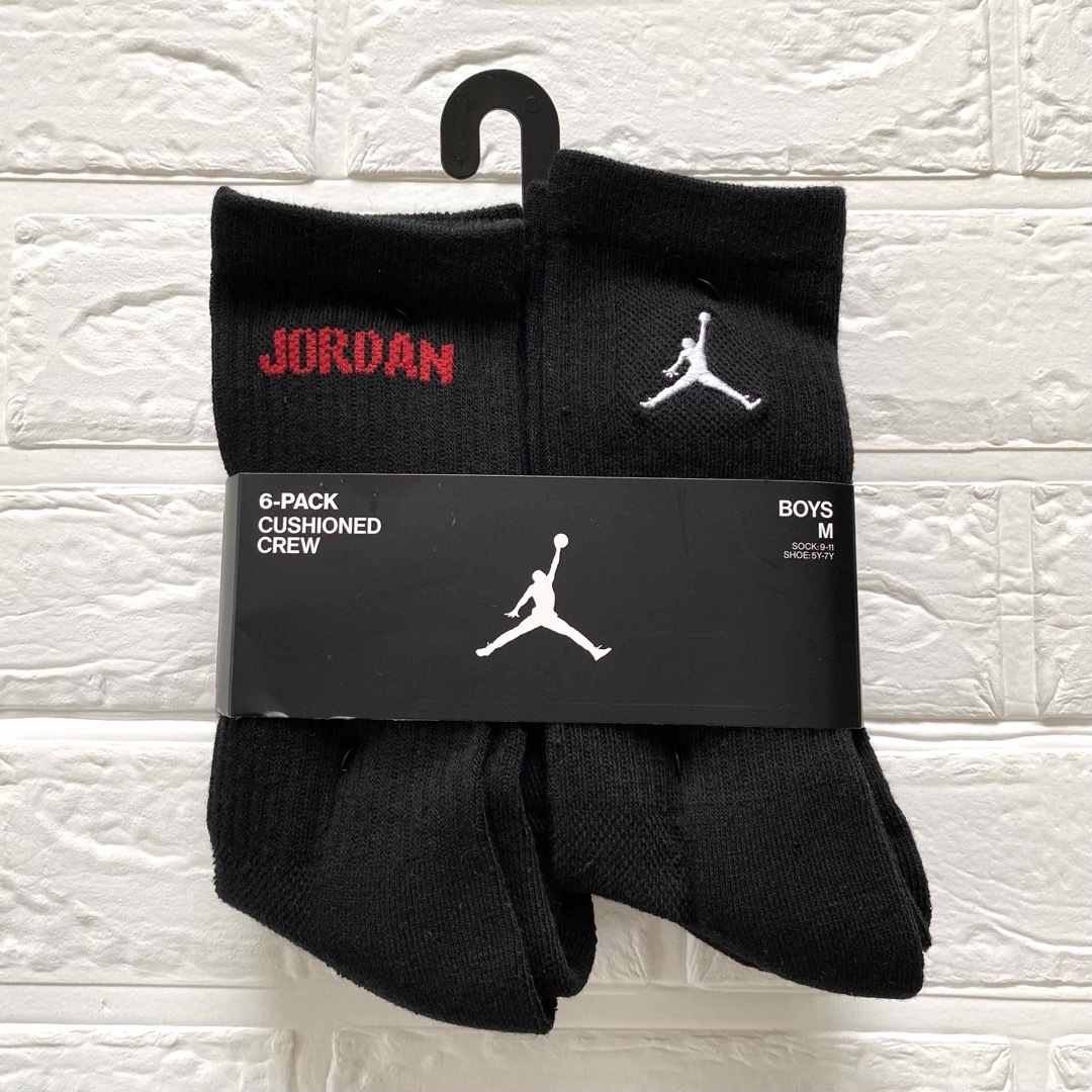 Jordan Brand（NIKE）(ジョーダン)のナイキ ジョーダンレジェンド ソックス 2足セット 22-25センチ 新品 キッズ/ベビー/マタニティのこども用ファッション小物(靴下/タイツ)の商品写真