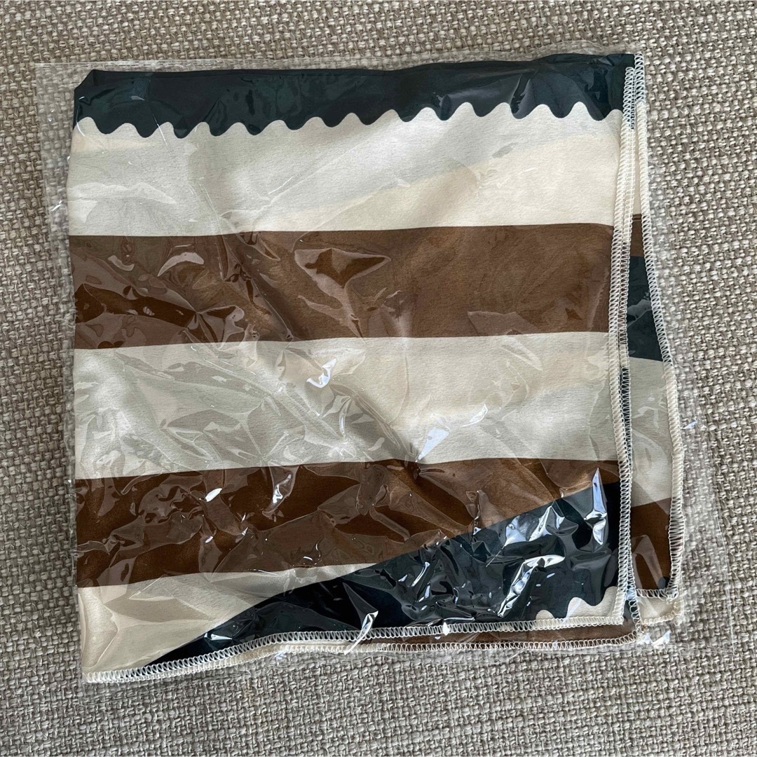 手編みかごバッグ　トートバッグ　かごバック　スカーフ付き レディースのバッグ(かごバッグ/ストローバッグ)の商品写真