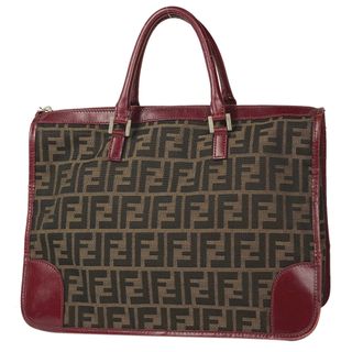 フェンディ(FENDI)のフェンディ ズッカ柄 ハンドバッグ レディース 【中古】(ハンドバッグ)