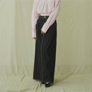 ザラ(ZARA)のGIUNON ロングデニムスカート(ロングスカート)