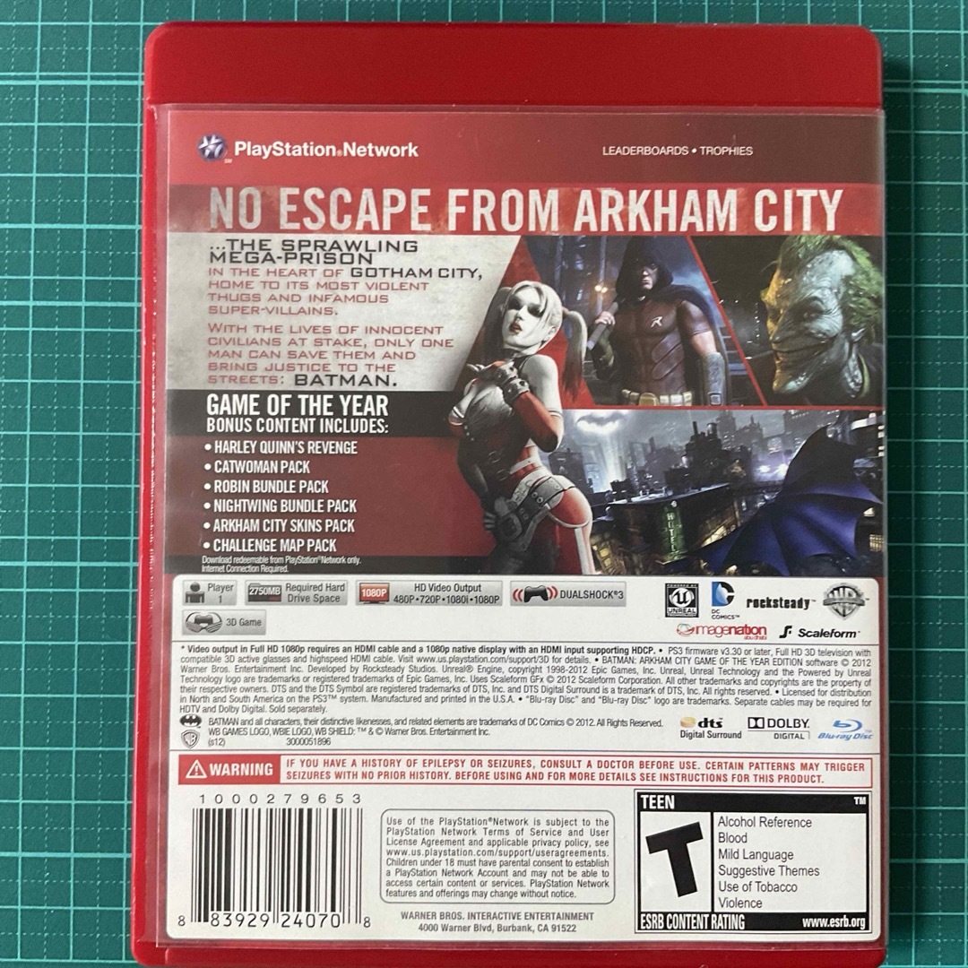 PlayStation3(プレイステーション3)の【使用品】【PS3】BATMAN ARKHAM CITY エンタメ/ホビーのゲームソフト/ゲーム機本体(家庭用ゲームソフト)の商品写真