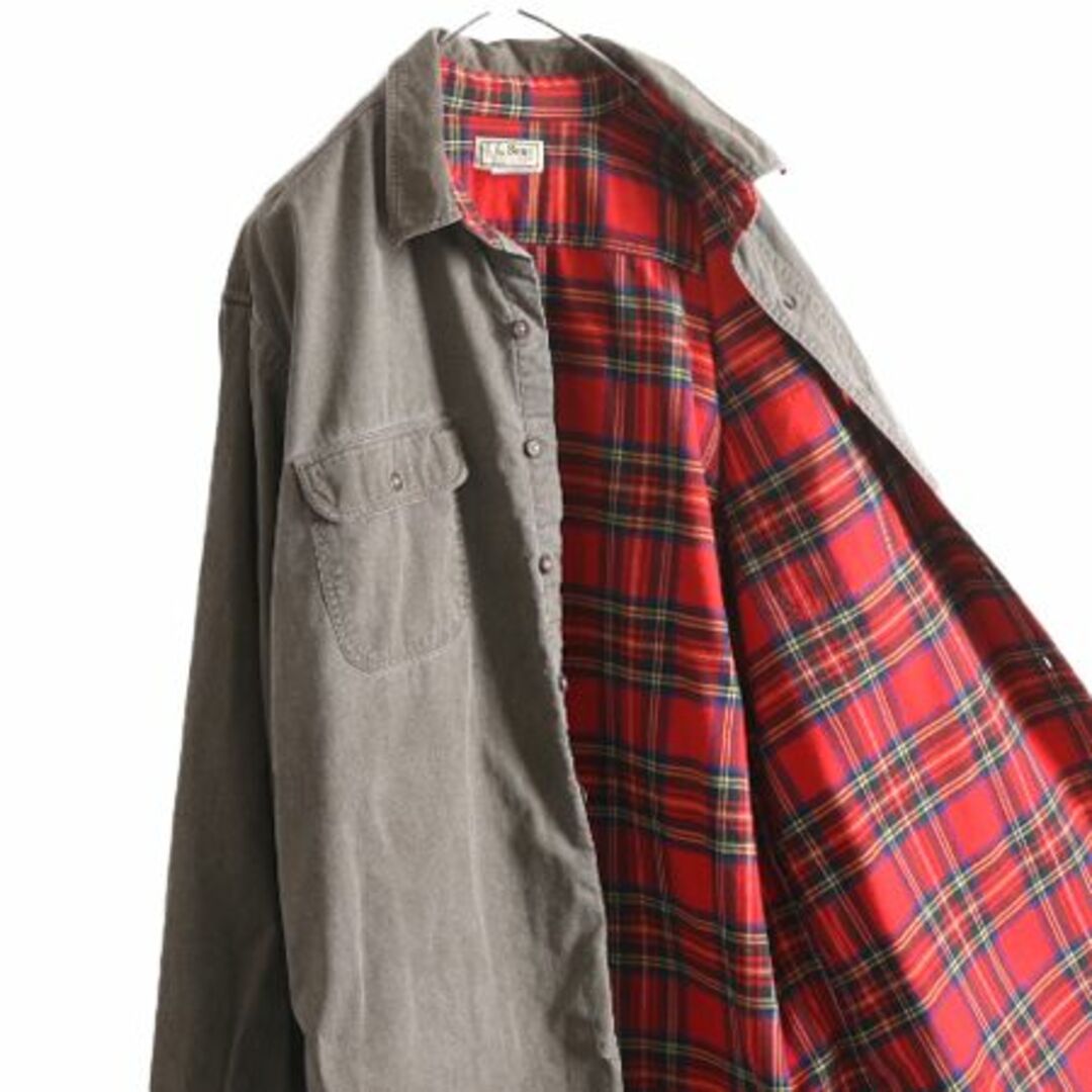 【オンラインショップ】 L.L.Bean 長袖 ダック コットン エルエルビーン USA製 80s - 男性用