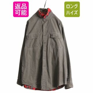 エルエルビーン L.L.Bean 長袖 シャモアクロスシャツ メンズXL /eaa396320