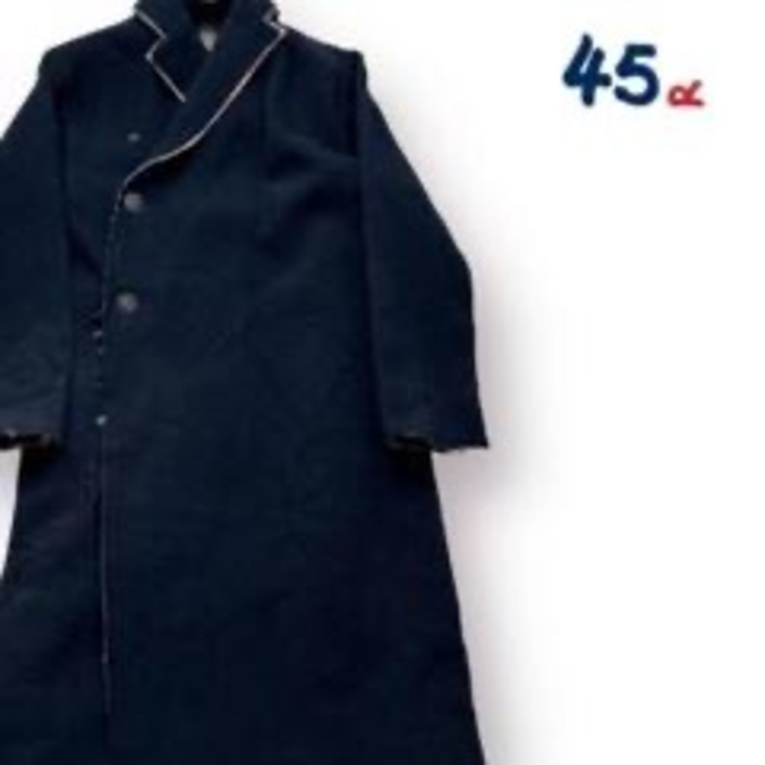 45rpm - 【美品】45rpm 縮絨ウール二重織コート 裏地マルチカラー ロング