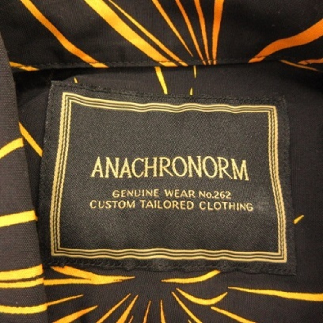 anachronorm(アナクロノーム)のアナクロノーム anachronorm シャツ 長袖 花火 黒 オレンジ  メンズのトップス(シャツ)の商品写真