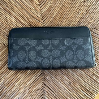 コーチ(COACH)のcoach 長財布　黒　(長財布)