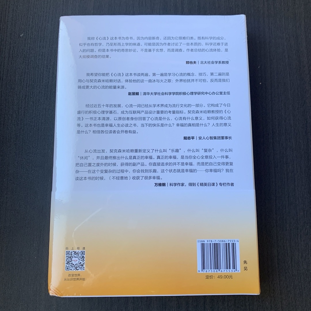 心流［美］米哈里·契克森米哈赖 著　中信出版社　中国語 エンタメ/ホビーの本(洋書)の商品写真