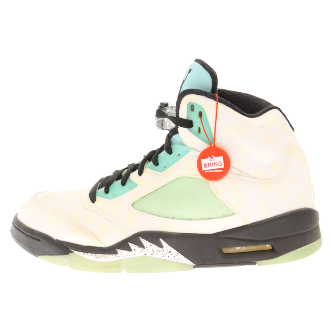 NIKE ナイキ AIR JORDAN 5 RETRO SNGL DY エアジョーダン5 レトロ ハイカットスニーカー ホワイト/ブルー CN2932-10011センチ甲