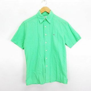 ラコステ(LACOSTE)のラコステ シャツ 半袖 地模様 ロゴ コットン 2 グリーン ※EKM(シャツ)