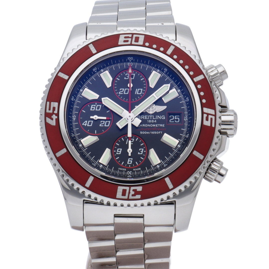 BREITLING(ブライトリング)のブライトリング スーパーオーシャン クロノグラフ レッド 世界限定2000本 Superocean Chronograph A13341(A109R81PRS) 箱 保証書 限定書 SS メンズ時計 ブラック 仕上げ済 美品 【中古】 メンズの時計(その他)の商品写真