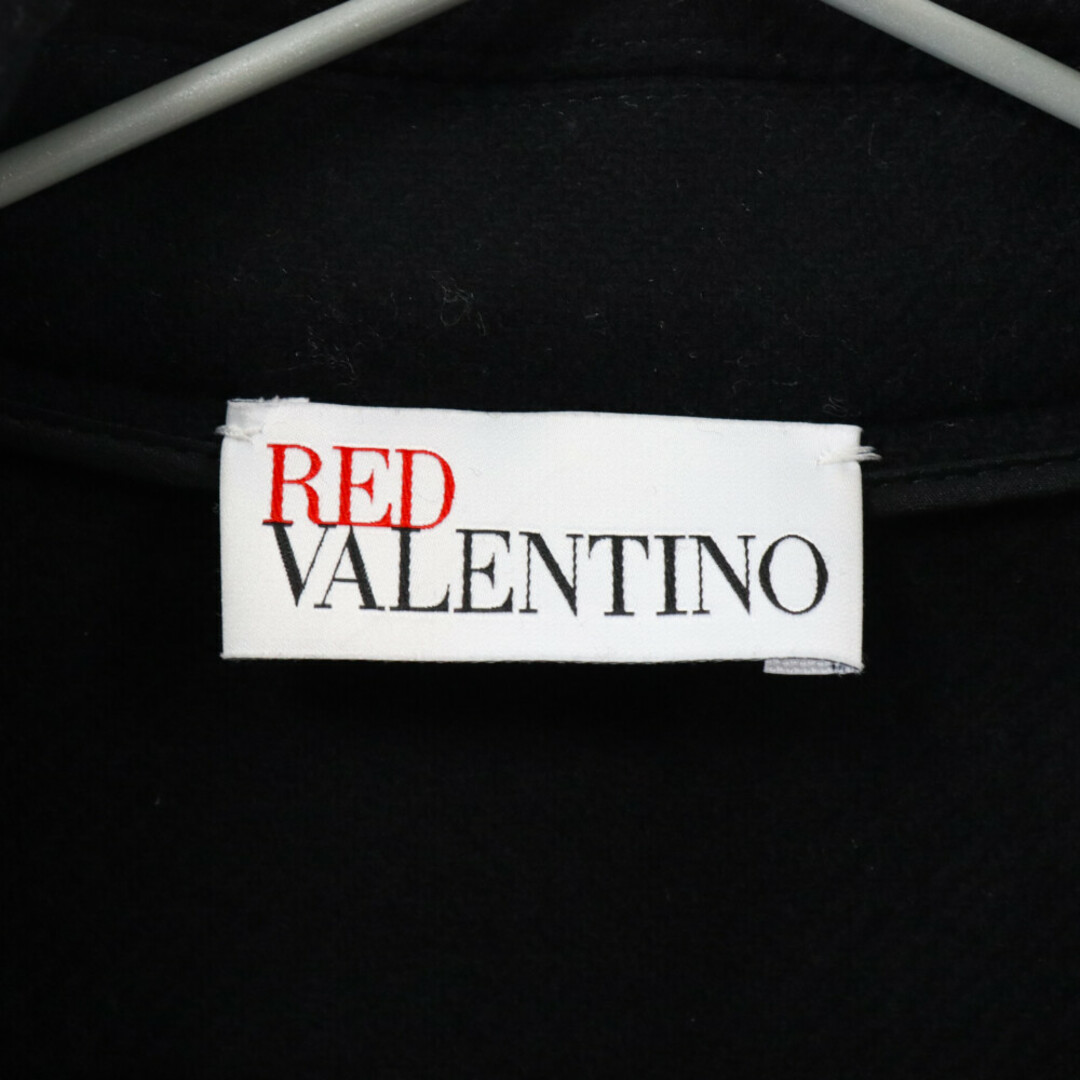 RED VALENTINO(レッドヴァレンティノ)のRED VALENTINO レッド ヴァレンティノ ウール カシミヤ フレア ドレスコート ブラック レディース WR3CAD705Y6 レディースのジャケット/アウター(その他)の商品写真