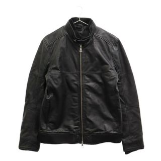 エイケイエム(AKM)のAKM エーケーエム Lamb Leather Jacket ラムレザー ジャケット ブラック(フライトジャケット)