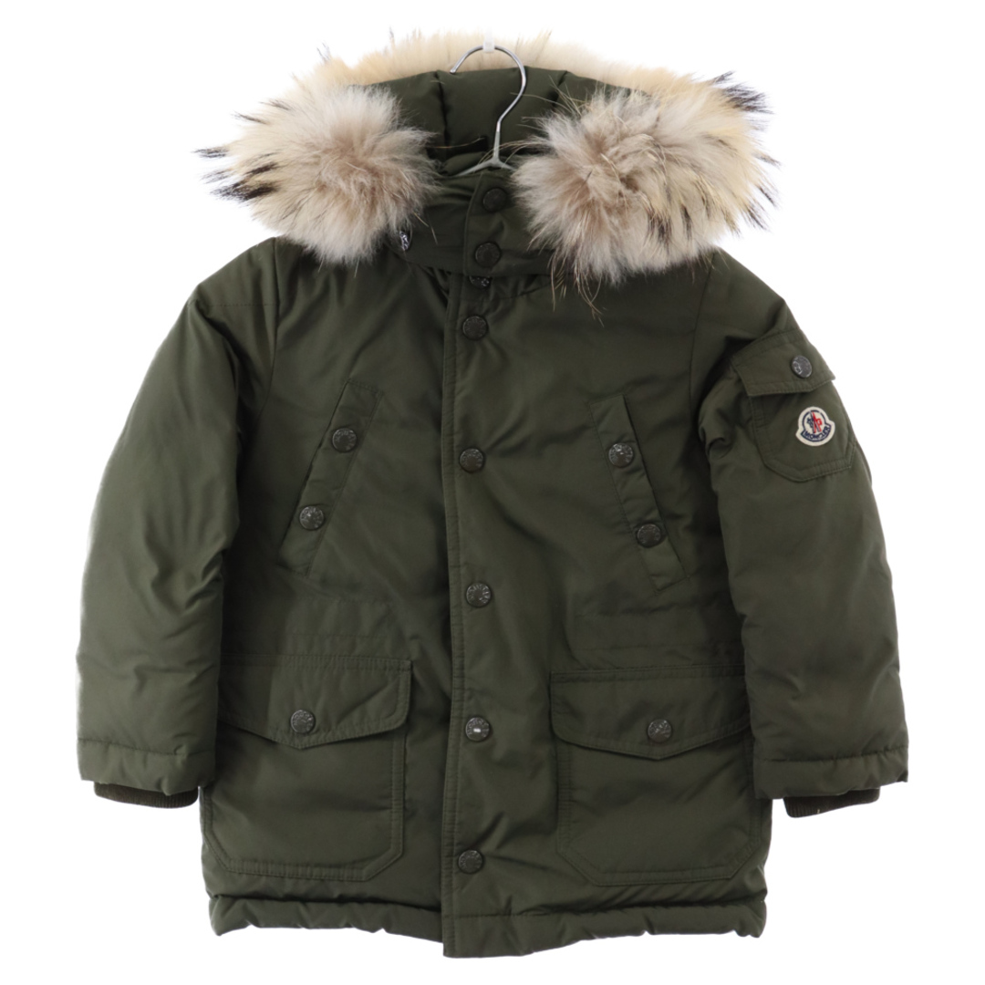 MONCLER(モンクレール)のMONCLER モンクレール YANN C29544232225 ファーフードダウンジャケット コート カーキ キッズ メンズのジャケット/アウター(ダウンジャケット)の商品写真