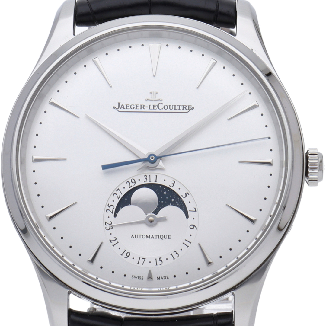 Jaeger-LeCoultre(ジャガールクルト)のジャガー・ルクルト マスター ウルトラスリム ムーンウォッチ 39mm Master Ultraslim Moon
 Q1368430/109.8.A5.S 箱 保証書 SS/革 メンズ時計 シルバー 美品 【新品】 メンズの時計(その他)の商品写真