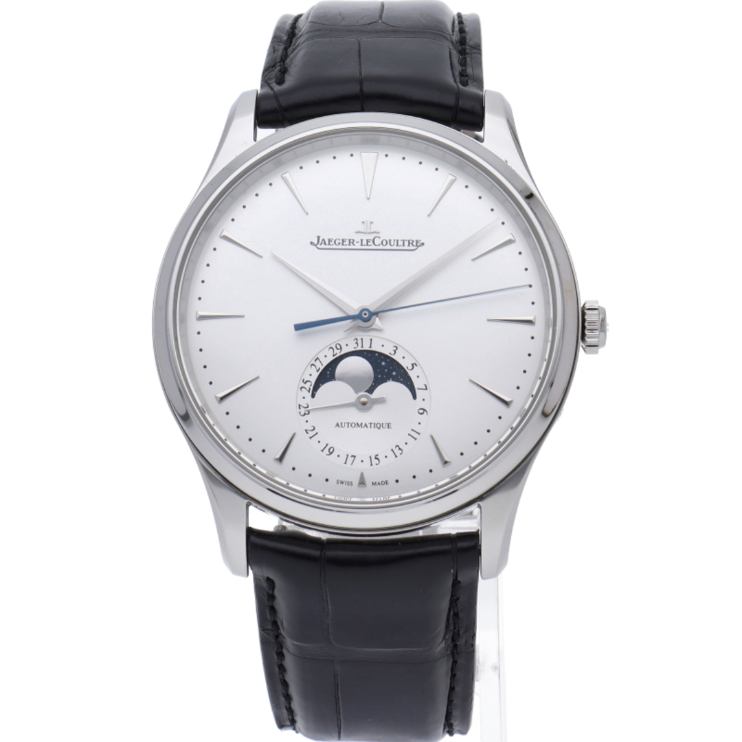 Jaeger-LeCoultre(ジャガールクルト)のジャガー・ルクルト マスター ウルトラスリム ムーンウォッチ 39mm Master Ultraslim Moon
 Q1368430/109.8.A5.S 箱 保証書 SS/革 メンズ時計 シルバー 美品 【新品】 メンズの時計(その他)の商品写真