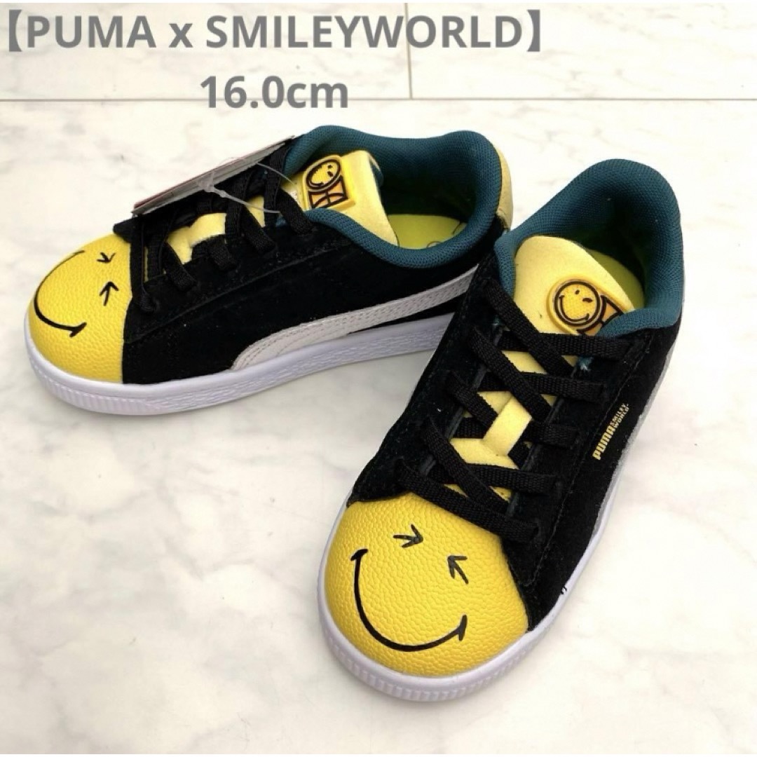 PUMA(プーマ)の【PUMA x SMILEYWORLD】スニーカー ブラック  16.0cm キッズ/ベビー/マタニティのキッズ靴/シューズ(15cm~)(スニーカー)の商品写真