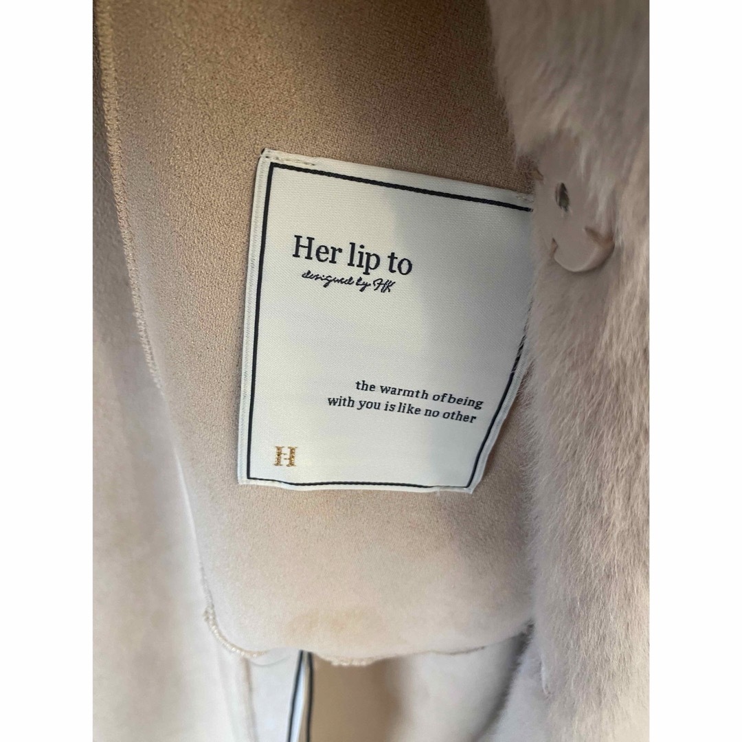 Her lip to(ハーリップトゥ)の新品・未使用品　HLT♡ faux fur reversible coat レディースのジャケット/アウター(毛皮/ファーコート)の商品写真