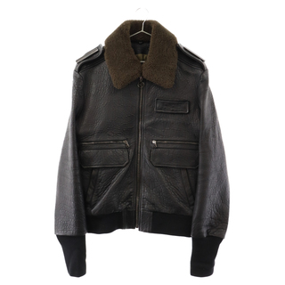 ディーゼル(DIESEL)のDIESEL BLACK GOLD ディーゼルブラックゴールド flight shearling jacket フライト ムートン ジャケット A01367 L-FRED BGSDN ブラック(フライトジャケット)