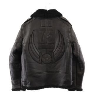 アヴィレックス(AVIREX)のAVIREX アヴィレックス 75th PACHID B-6 JACKET 75周年記念 レザーボアジャケット ブラック(フライトジャケット)