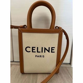 セリーヌ(celine)のCELINE ミニバーティカルカバ　キャンバス地(ショルダーバッグ)