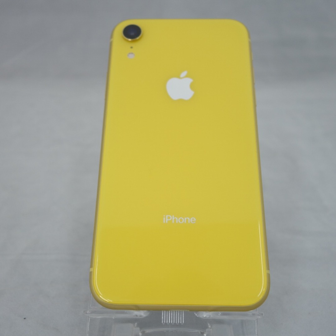 iPhone(アイフォーン)の[au版] Apple iPhone XR (アイフォン テンアール) 64GB イエロー 利用制限〇 SIMロックあり 本体のみ MT082J/A スマホ/家電/カメラのスマートフォン/携帯電話(スマートフォン本体)の商品写真