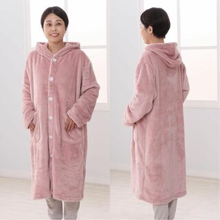【色: ピンク(フランネル)】西川 nishikawa 着る毛布 フリーサイズ (布団)