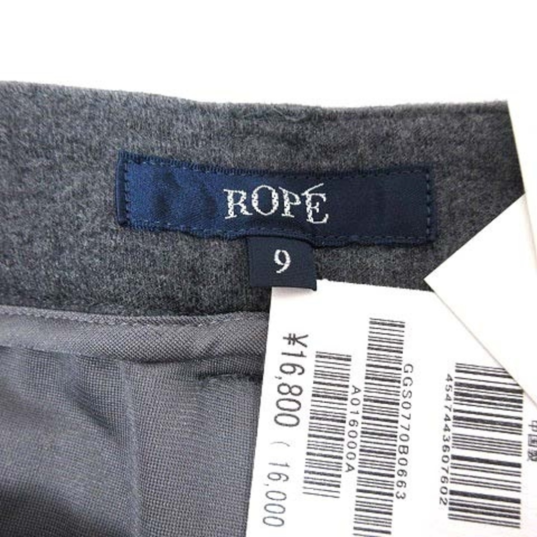 ROPE’(ロペ)のロペ ROPE ハーフパンツ ショート プリーツ ウール 9 グレー /YK レディースのパンツ(ショートパンツ)の商品写真