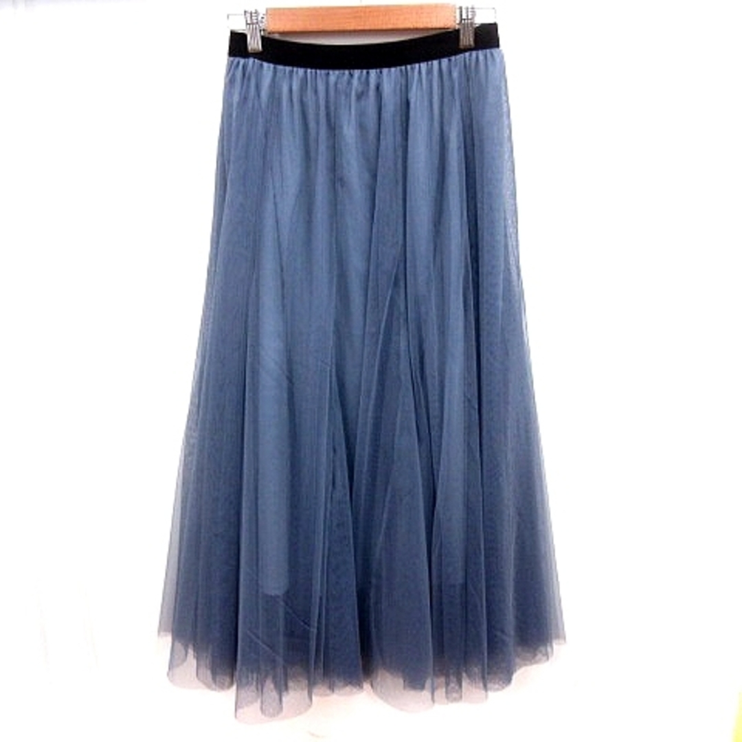 NICE CLAUP(ナイスクラップ)のナイスクラップ continuer スカート チュール フレア マキシ ■MO レディースのスカート(ロングスカート)の商品写真