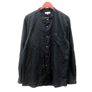 ザショップティーケー(THE SHOP TK)のザショップティーケー ノーカラーシャツ 長袖 XL 黒 ブラック ■MO(シャツ)