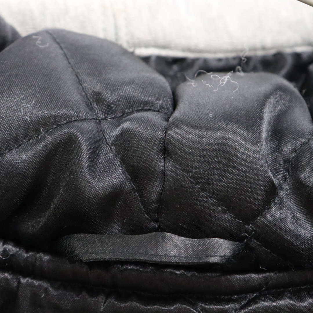 Supreme(シュプリーム)のSUPREME シュプリーム 18AW×champion hooded satin varsity jacket チャンピオン フーデッド バーシティ ジャケット ブラック メンズのジャケット/アウター(フライトジャケット)の商品写真