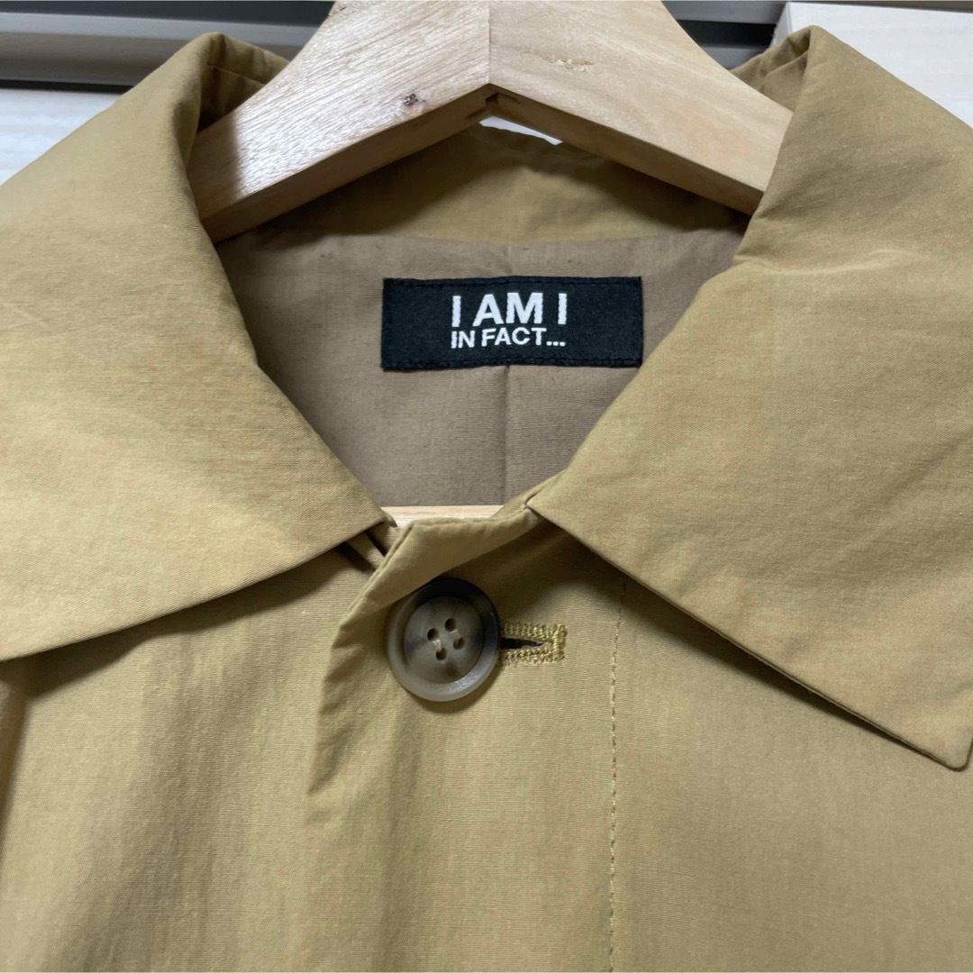 I am I in fact…(アイアムアイインファクト)のI AM I アイアムアイ　ステンカラーコート　トレンチコート レディースのジャケット/アウター(トレンチコート)の商品写真