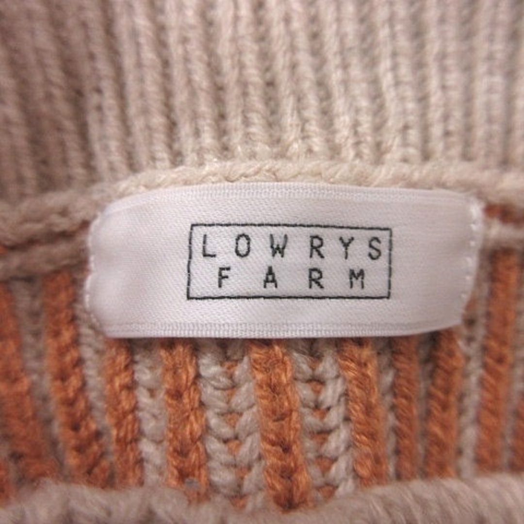 LOWRYS FARM(ローリーズファーム)のローリーズファーム ニット セーター ハイネック ストライプ 長袖 F レディースのトップス(ニット/セーター)の商品写真