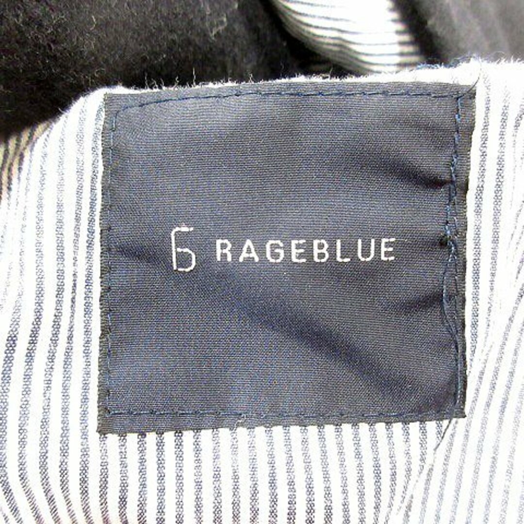 RAGEBLUE(レイジブルー)のレイジブルー RAGEBLUE ダッフルコート 総裏地 ロング ウール M 黒 メンズのジャケット/アウター(ダッフルコート)の商品写真