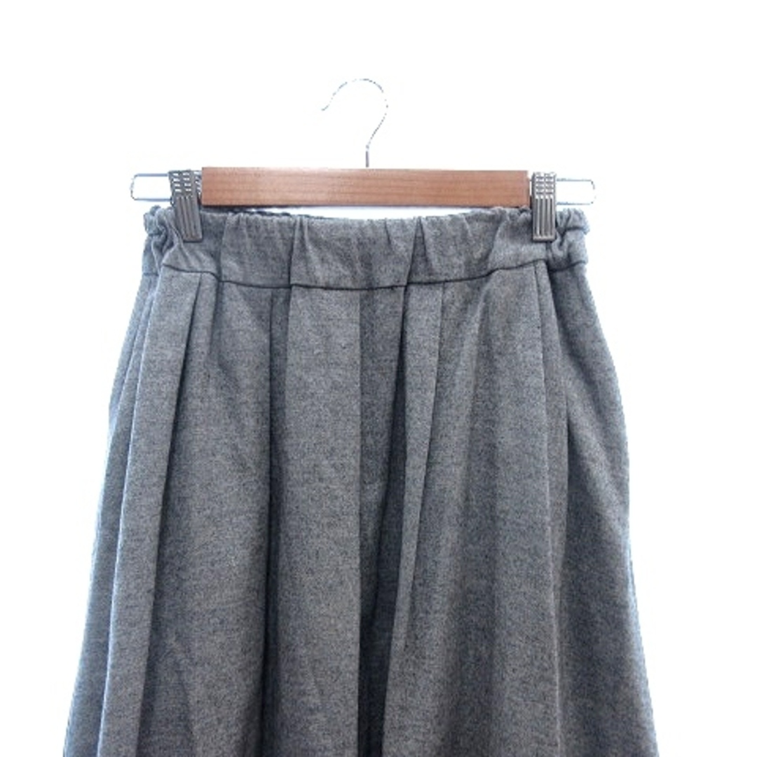 SACRA(サクラ)のサクラ フレアスカート ミモレ ロング ウール カシミヤ混 36 グレー /AU レディースのスカート(ロングスカート)の商品写真