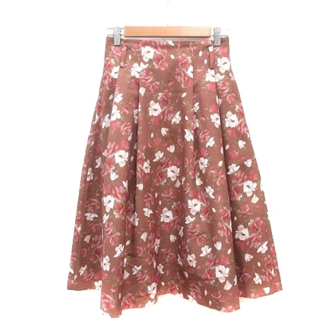 dazzlin(ダズリン)のダズリン dazzlin フレアスカート ミモレ ロング M 茶 ■MO レディースのスカート(ロングスカート)の商品写真