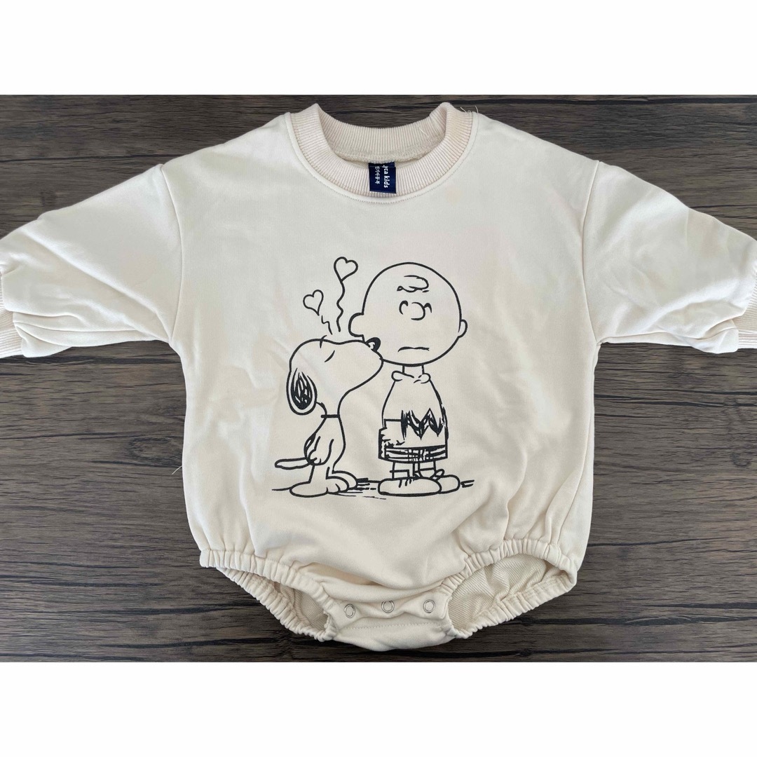 PEANUTS(ピーナッツ)のスヌーピー ロンパース 韓国 70 キッズ/ベビー/マタニティのベビー服(~85cm)(ロンパース)の商品写真