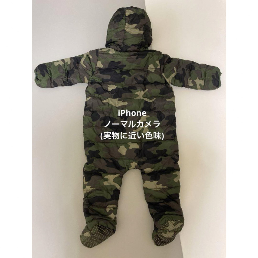 babyGAP(ベビーギャップ)の【80cm】防寒アウター GAP baby ダウン ミリタリー ジャンプスーツ キッズ/ベビー/マタニティのベビー服(~85cm)(カバーオール)の商品写真