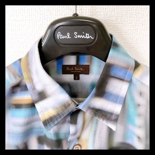 ポールスミスコレクション(Paul Smith COLLECTION)のポールスミス 長袖シャツ 総柄/ブルー系(シャツ)