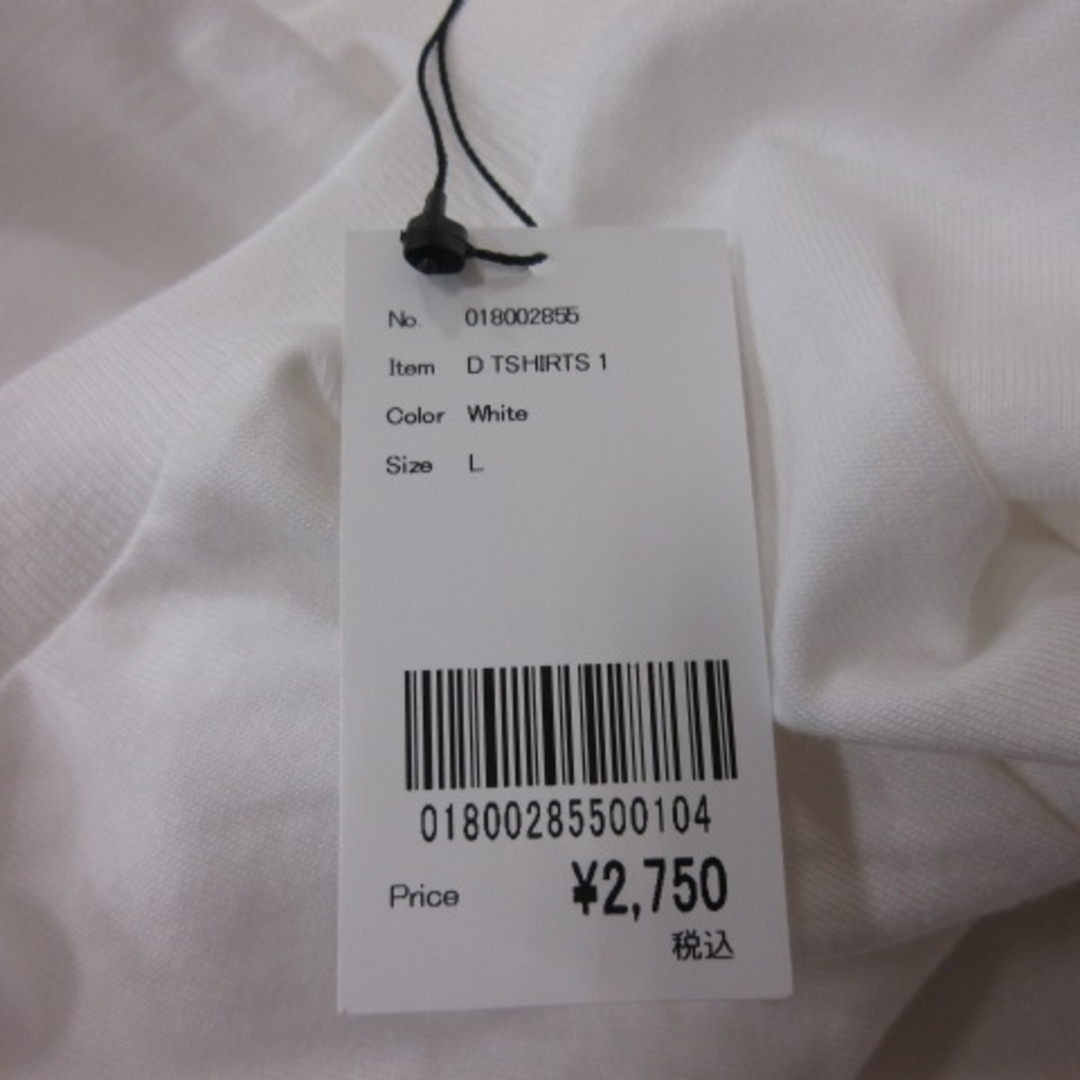Graniph(グラニフ)のグラニフ  Tシャツ カットソー 半袖 総柄 L 白 ホワイト /YI メンズのトップス(Tシャツ/カットソー(半袖/袖なし))の商品写真